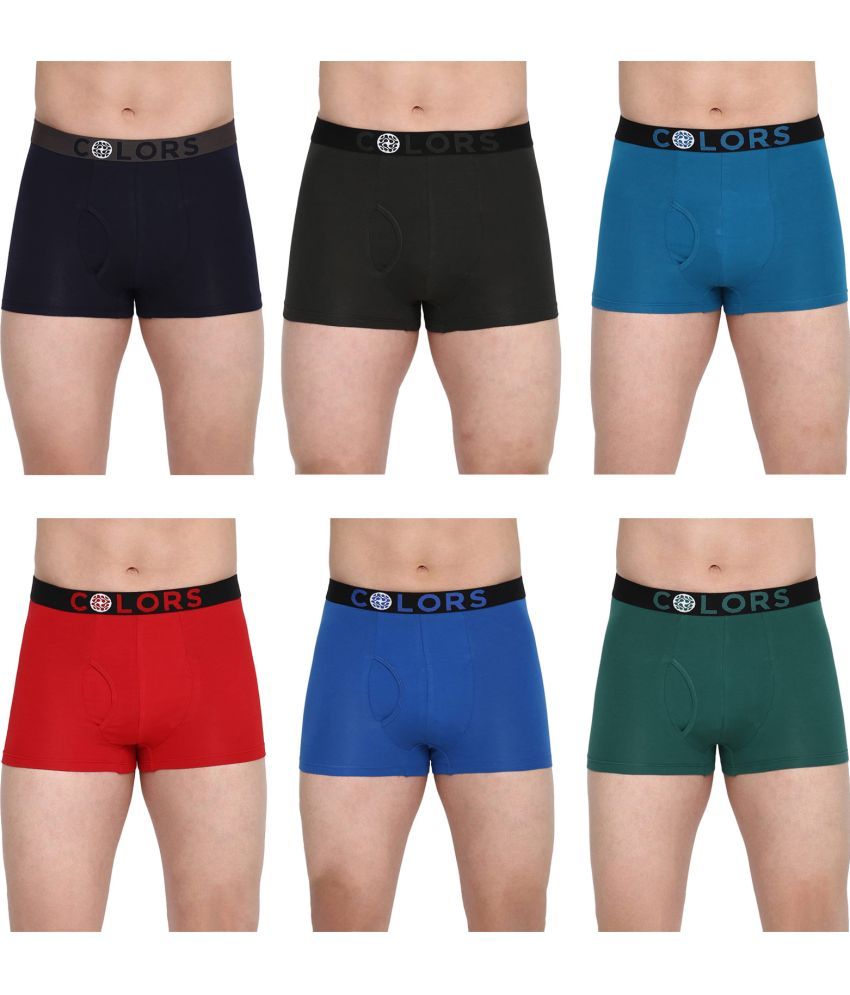     			COLORS by Rupa Frontline Multicolor Cotton Men's Trunks ( Pack of 6 )