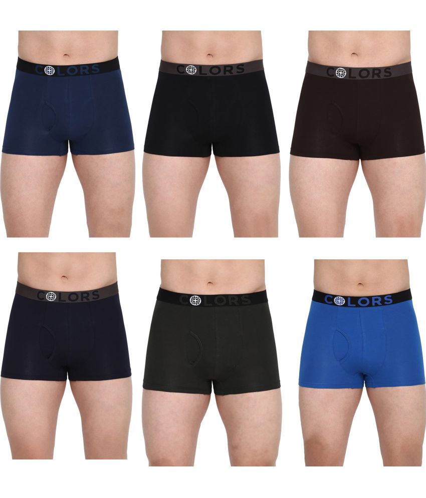     			COLORS by Rupa Frontline Multicolor Cotton Men's Trunks ( Pack of 6 )