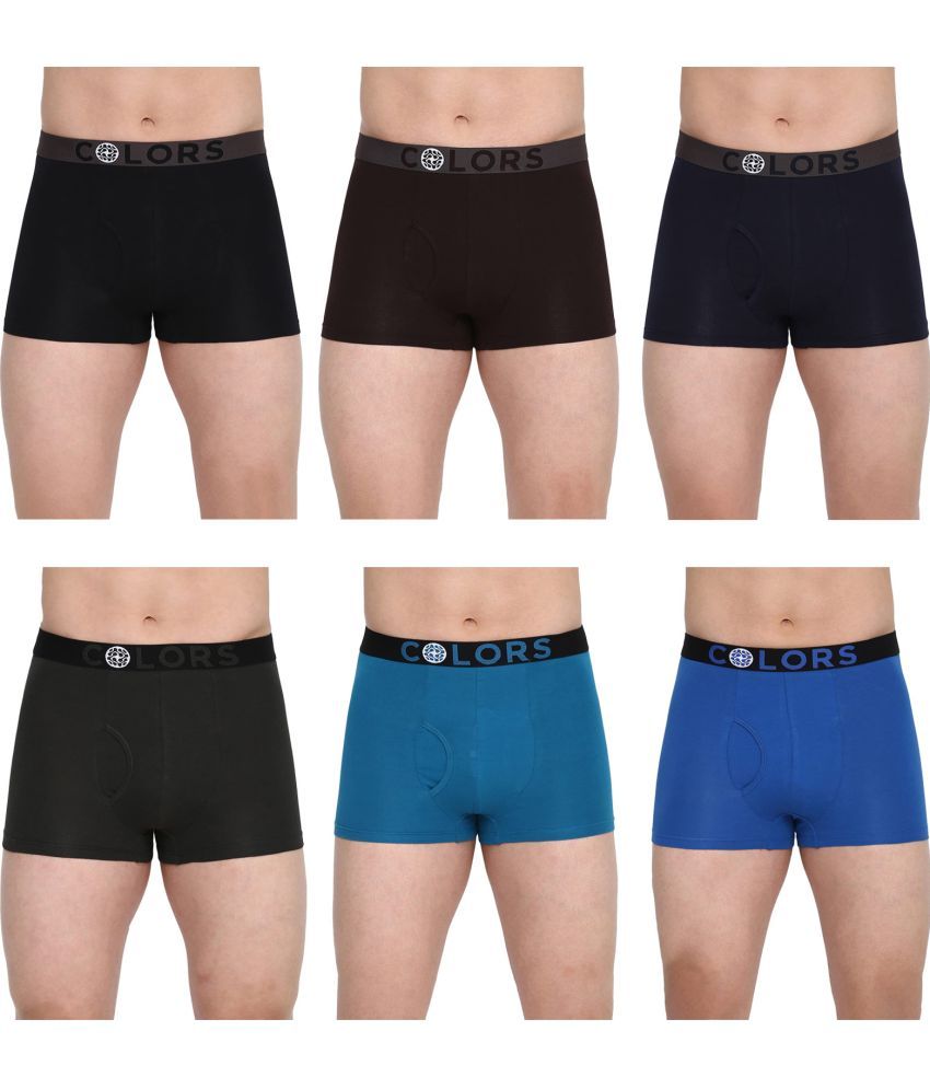     			COLORS by Rupa Frontline Multicolor Cotton Men's Trunks ( Pack of 6 )