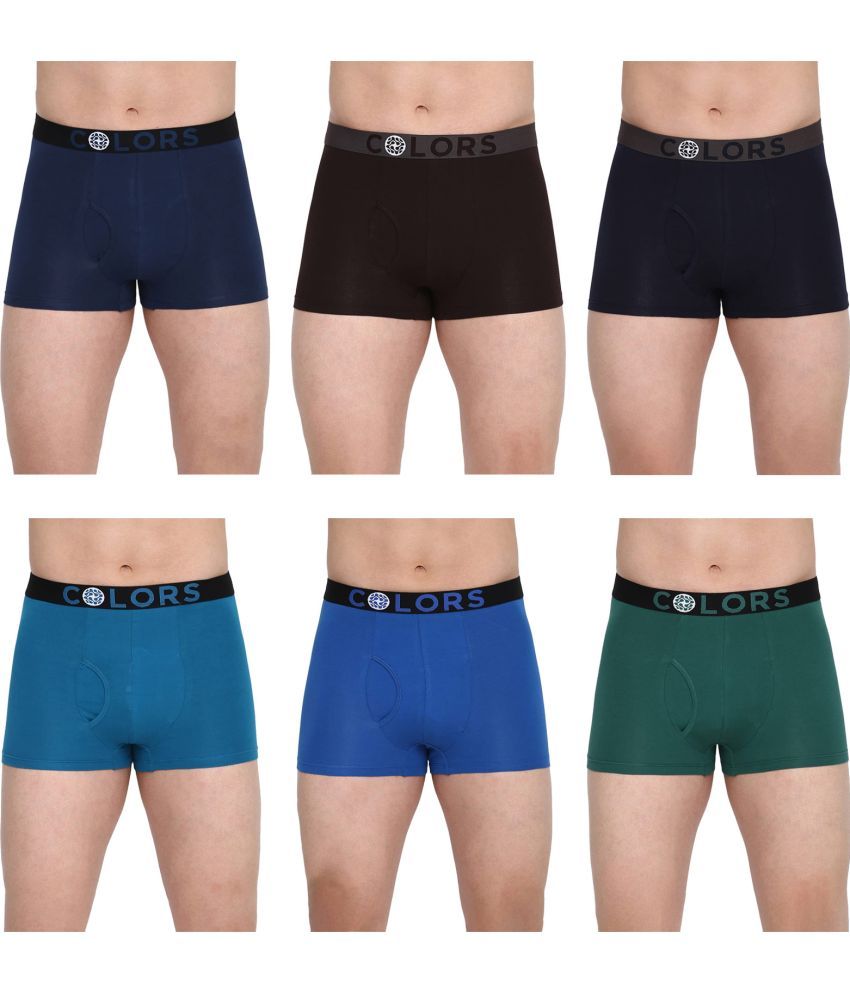     			COLORS by Rupa Frontline Multicolor Cotton Men's Trunks ( Pack of 6 )