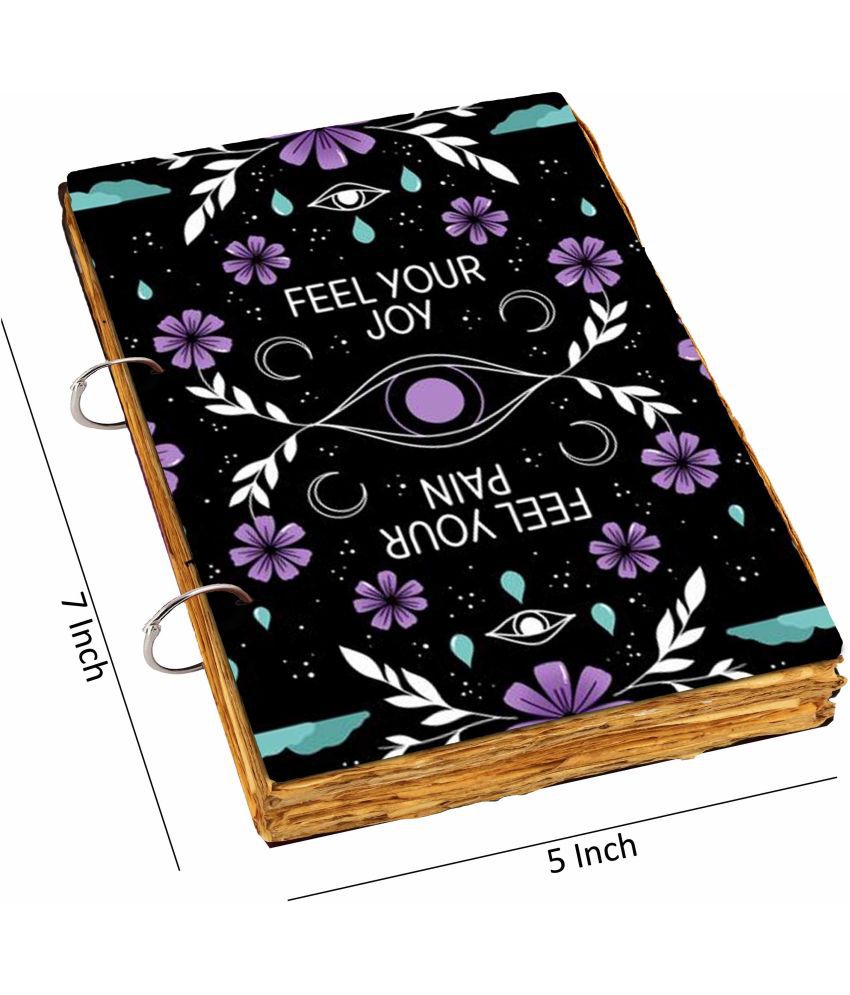     			DI-KRAFT Designer UV print wooden diary with vintage paper 5*7 inches A5,100 paper-mk11 A5 Journal Unruled 100 Pages (multicolor11)