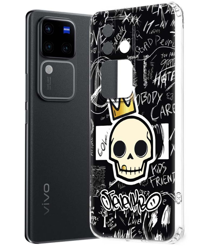     			Fashionury Multicolor Printed Back Cover Silicon Compatible For Vivo V30 Pro 5G ( Pack of 1 )