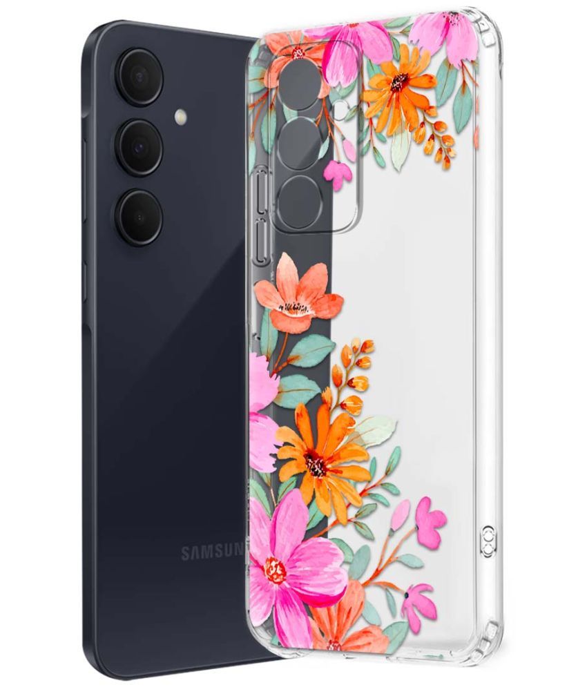     			Fashionury Multicolor Printed Back Cover Silicon Compatible For Samsung Galaxy A35 5G ( Pack of 1 )