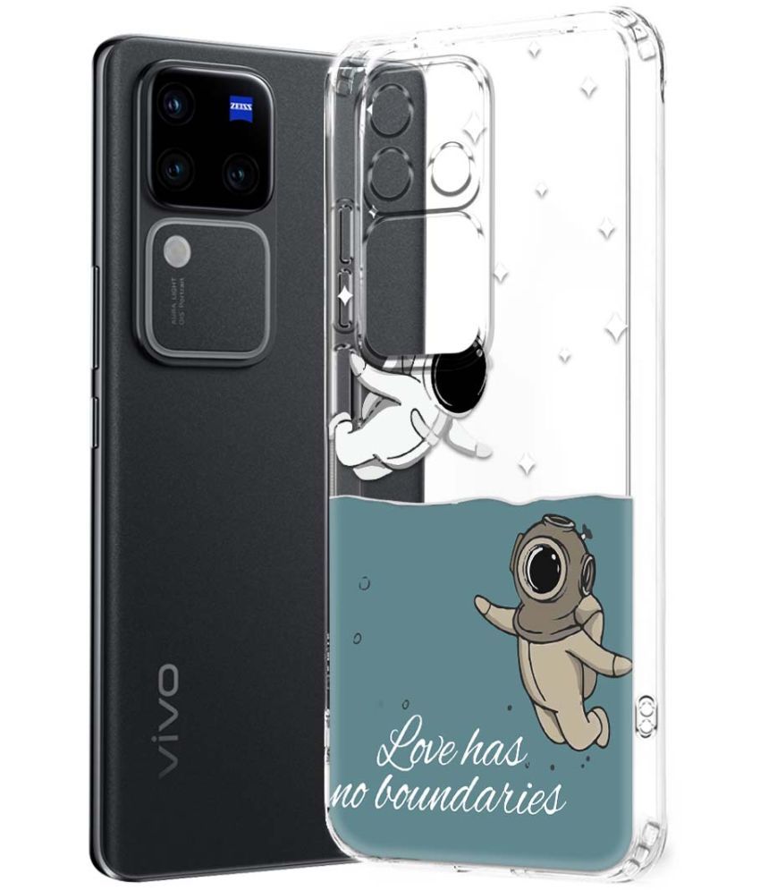     			Fashionury Multicolor Printed Back Cover Silicon Compatible For Vivo V30 Pro 5G ( Pack of 1 )