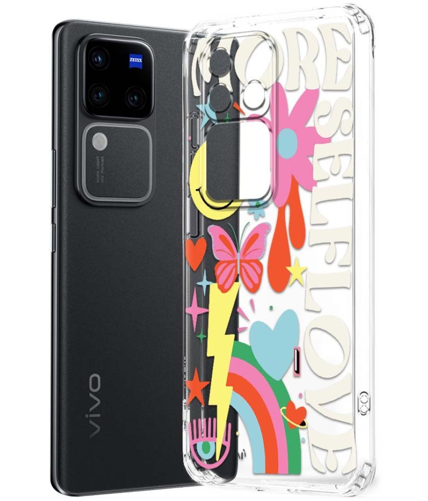     			Fashionury Multicolor Printed Back Cover Silicon Compatible For Vivo V30 Pro 5G ( Pack of 1 )