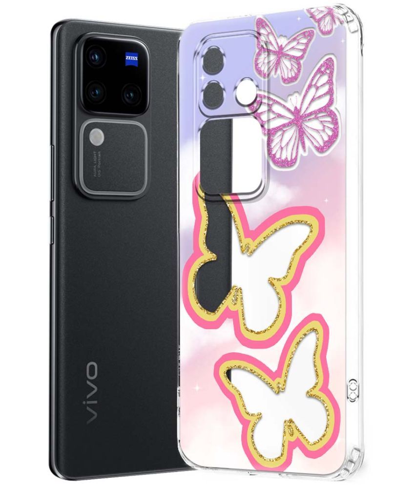     			Fashionury Multicolor Printed Back Cover Silicon Compatible For Vivo V30 Pro 5G ( Pack of 1 )