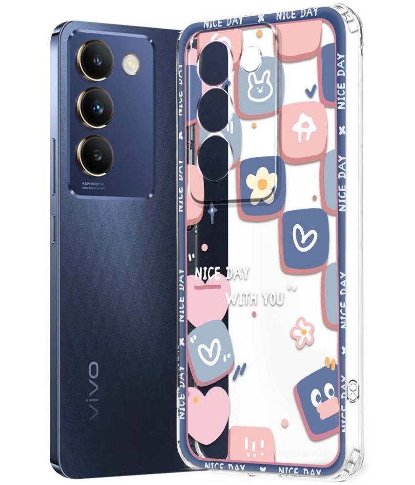     			Fashionury Multicolor Printed Back Cover Silicon Compatible For Vivo Y200e 5G ( Pack of 1 )