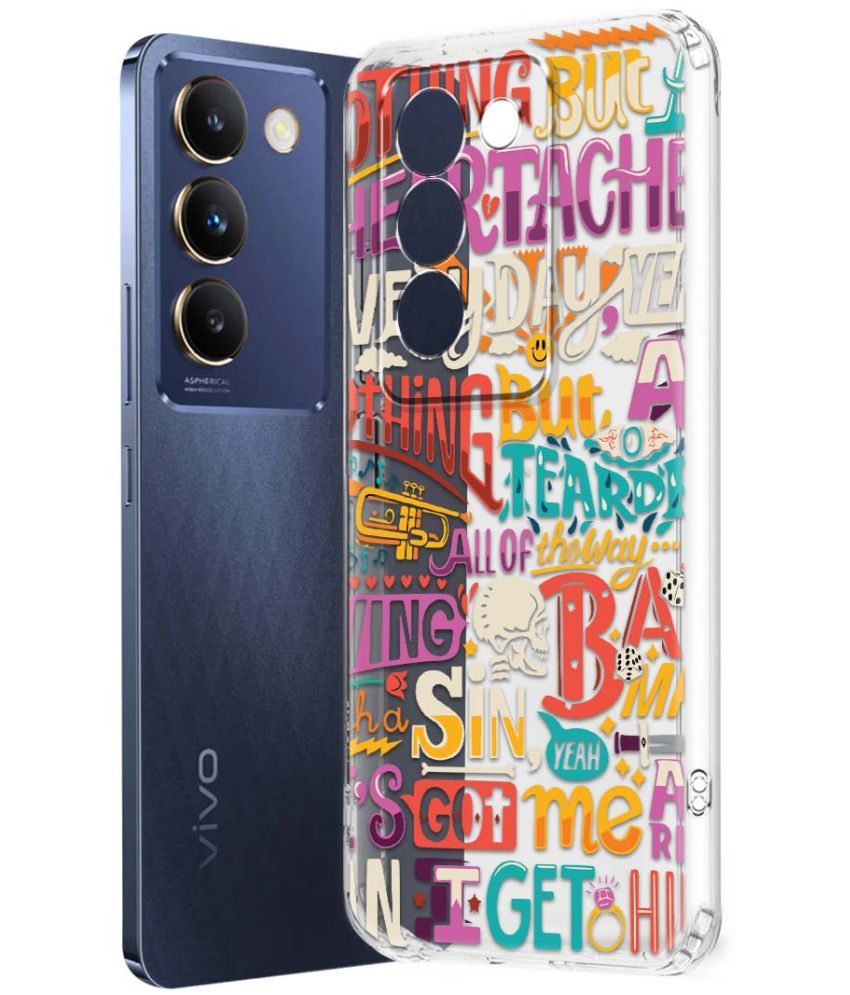     			Fashionury Multicolor Printed Back Cover Silicon Compatible For Vivo T3 5G ( Pack of 1 )