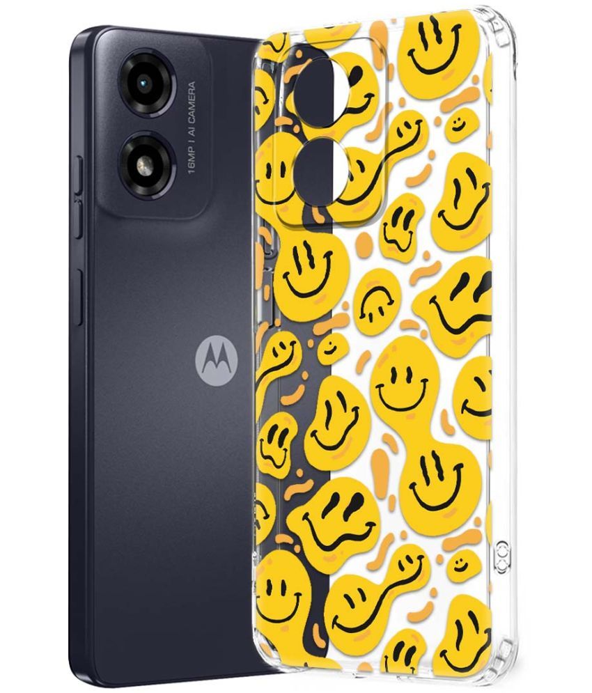     			Fashionury Multicolor Printed Back Cover Silicon Compatible For Motorola G04 ( Pack of 1 )