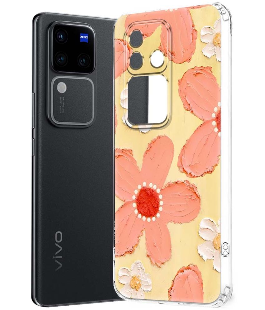     			Fashionury Multicolor Printed Back Cover Silicon Compatible For Vivo V30 Pro 5G ( Pack of 1 )