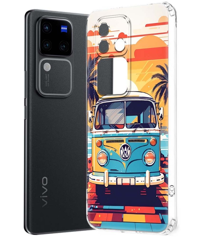     			Fashionury Multicolor Printed Back Cover Silicon Compatible For Vivo V30 Pro 5G ( Pack of 1 )