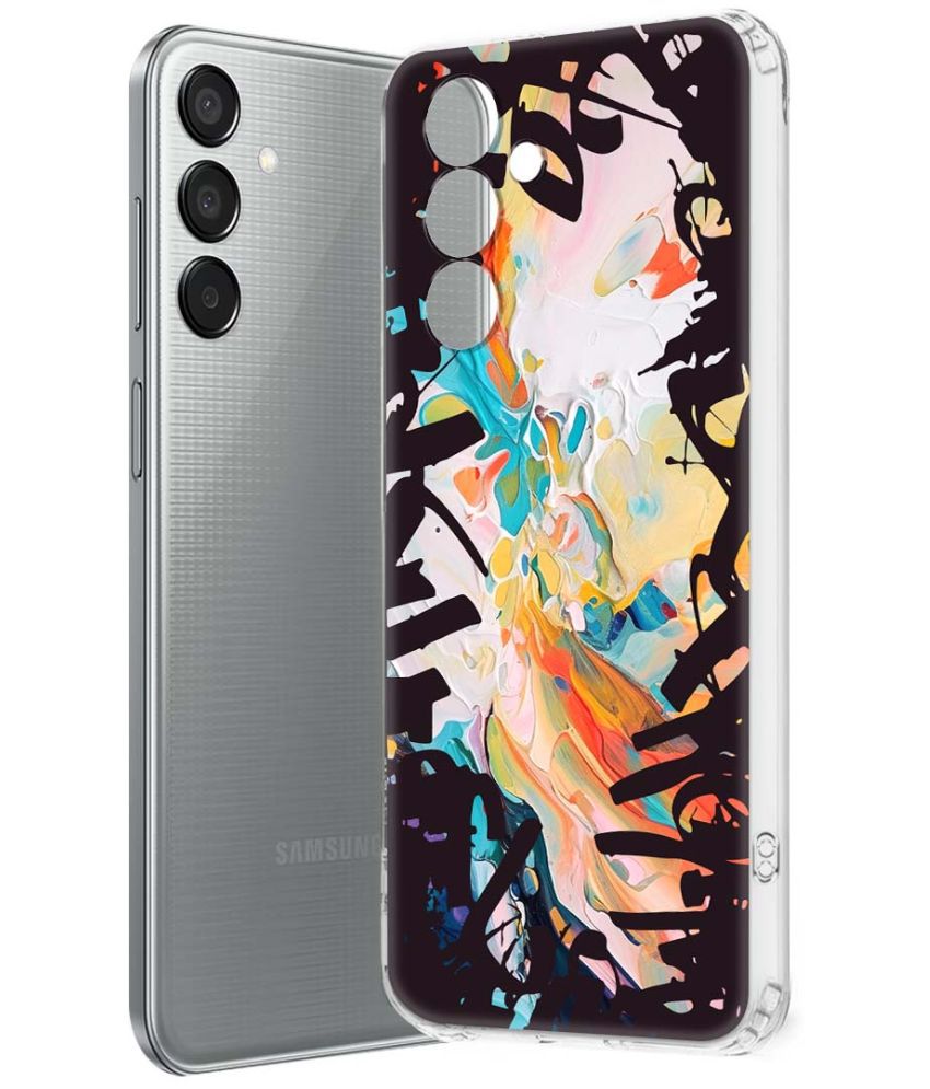    			Fashionury Multicolor Printed Back Cover Silicon Compatible For Samsung Galaxy M15 5G ( Pack of 1 )