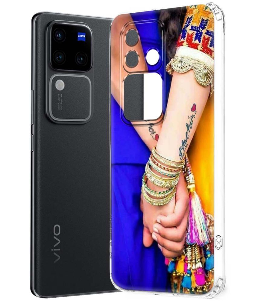     			Fashionury Multicolor Printed Back Cover Silicon Compatible For Vivo V30 Pro 5G ( Pack of 1 )