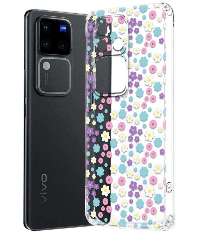     			Fashionury Multicolor Printed Back Cover Silicon Compatible For Vivo V30 Pro 5G ( Pack of 1 )