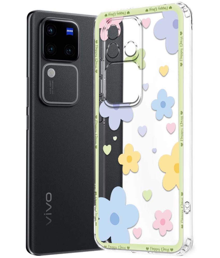     			Fashionury Multicolor Printed Back Cover Silicon Compatible For Vivo V30 Pro 5G ( Pack of 1 )