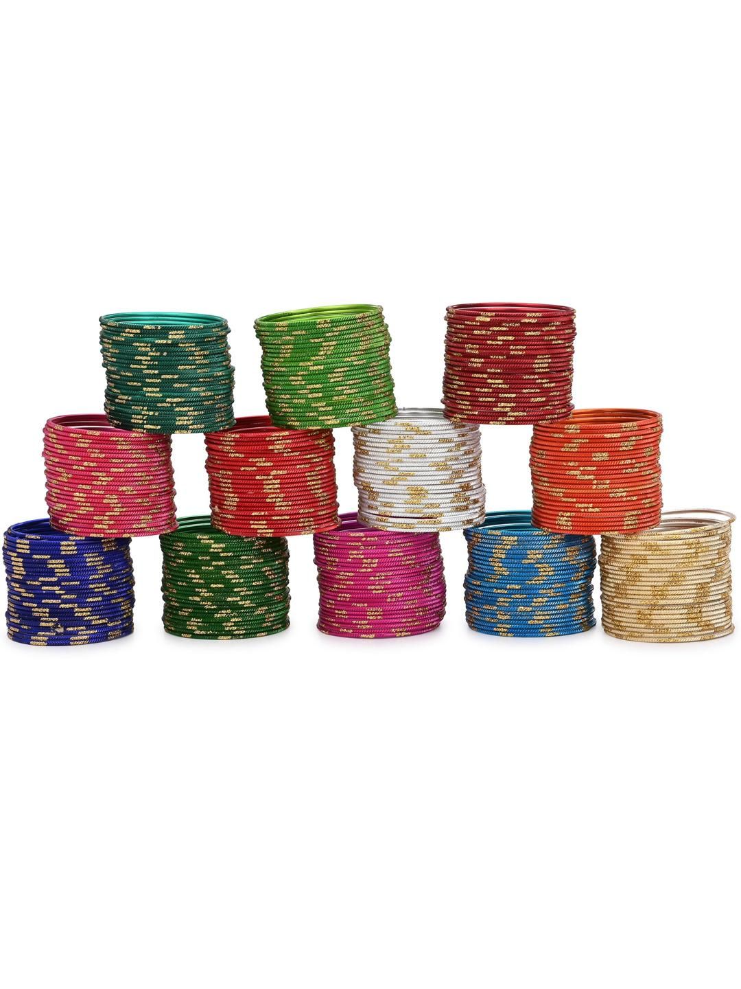     			Somil Multicolor Bangle Set ( Pack of 84 )