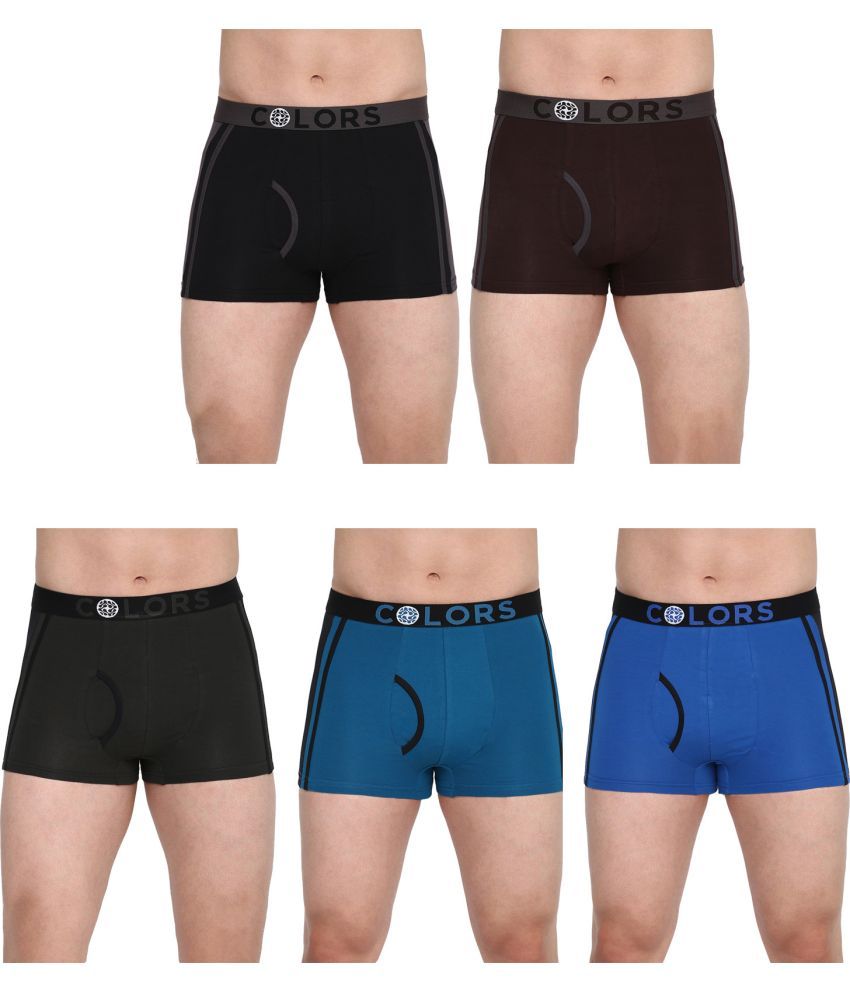     			COLORS by Rupa Frontline Multicolor Cotton Men's Trunks ( Pack of 5 )