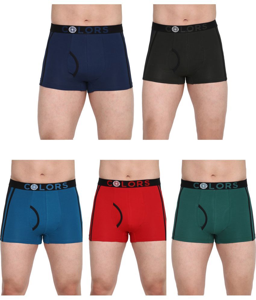     			COLORS by Rupa Frontline Multicolor Cotton Men's Trunks ( Pack of 5 )