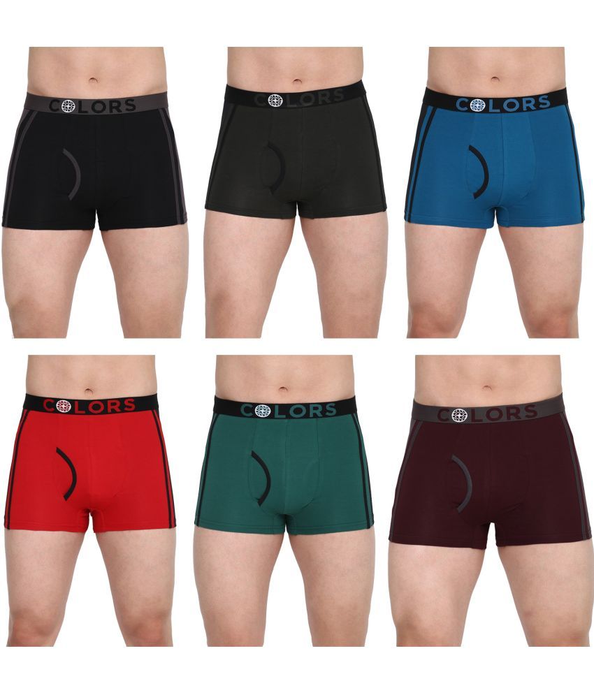     			COLORS by Rupa Frontline Multicolor Cotton Men's Trunks ( Pack of 6 )