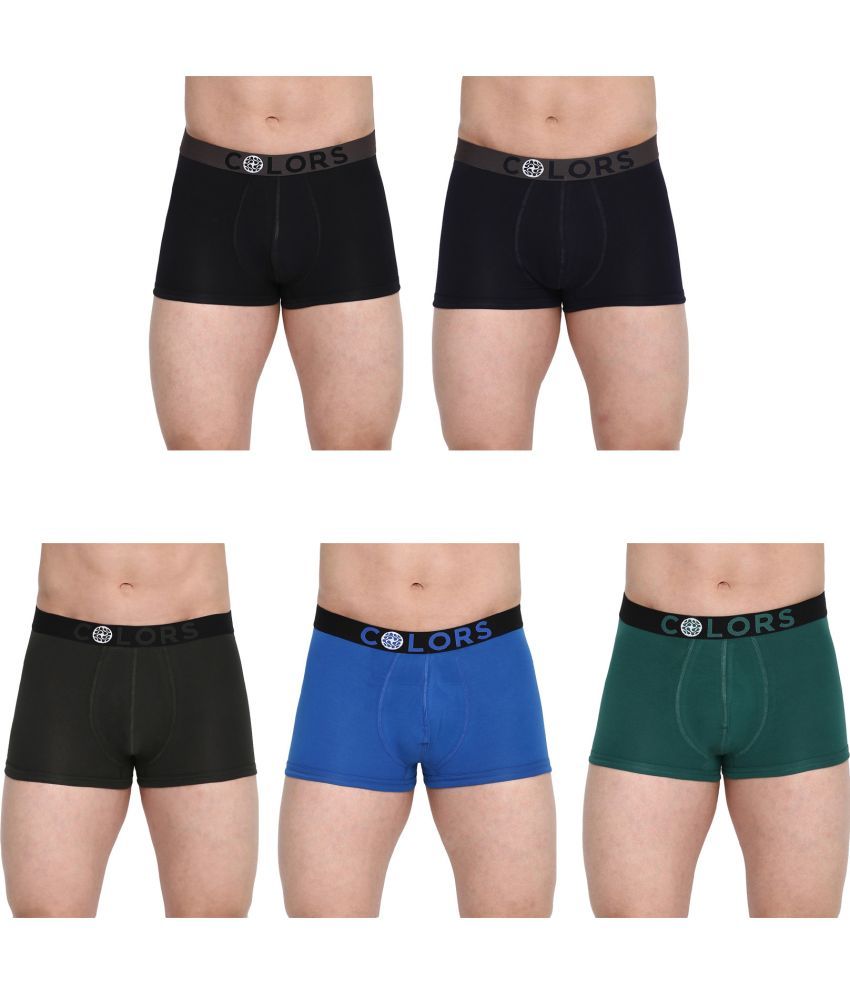     			COLORS by Rupa Frontline Multicolor Cotton Men's Trunks ( Pack of 5 )