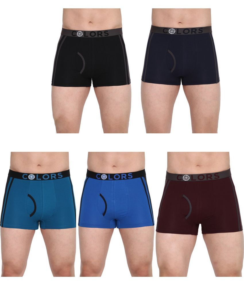     			COLORS by Rupa Frontline Multicolor Cotton Men's Trunks ( Pack of 5 )