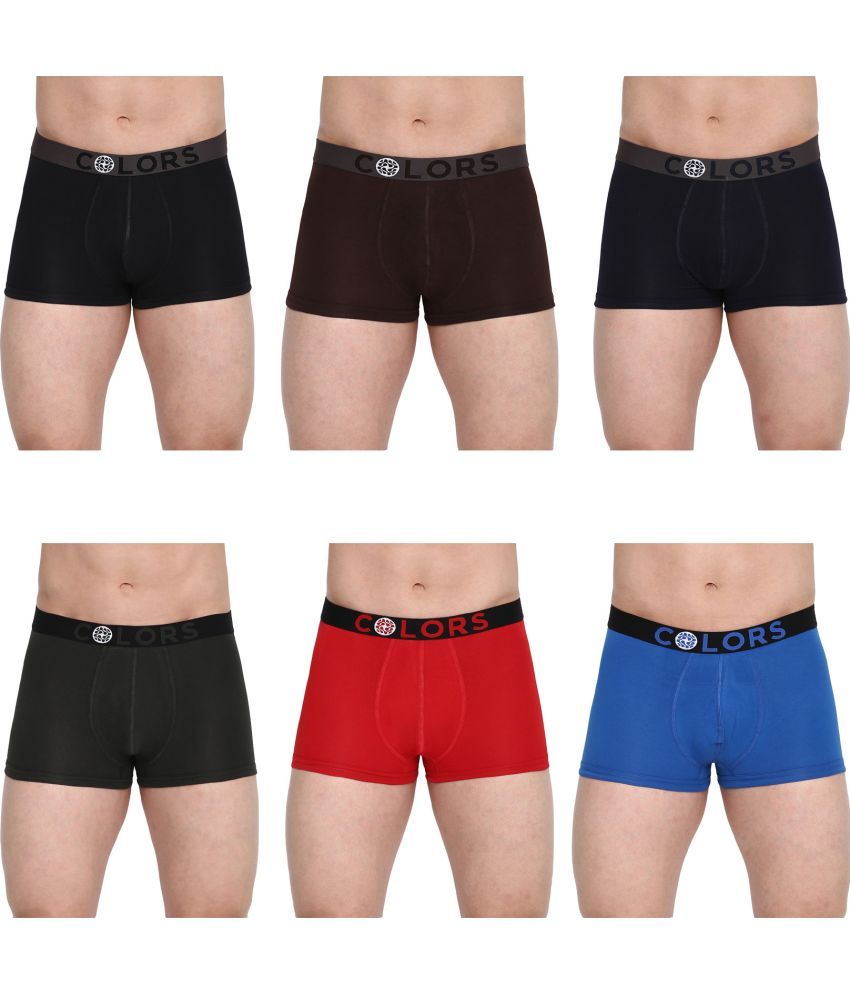     			COLORS by Rupa Frontline Multicolor Cotton Men's Trunks ( Pack of 6 )