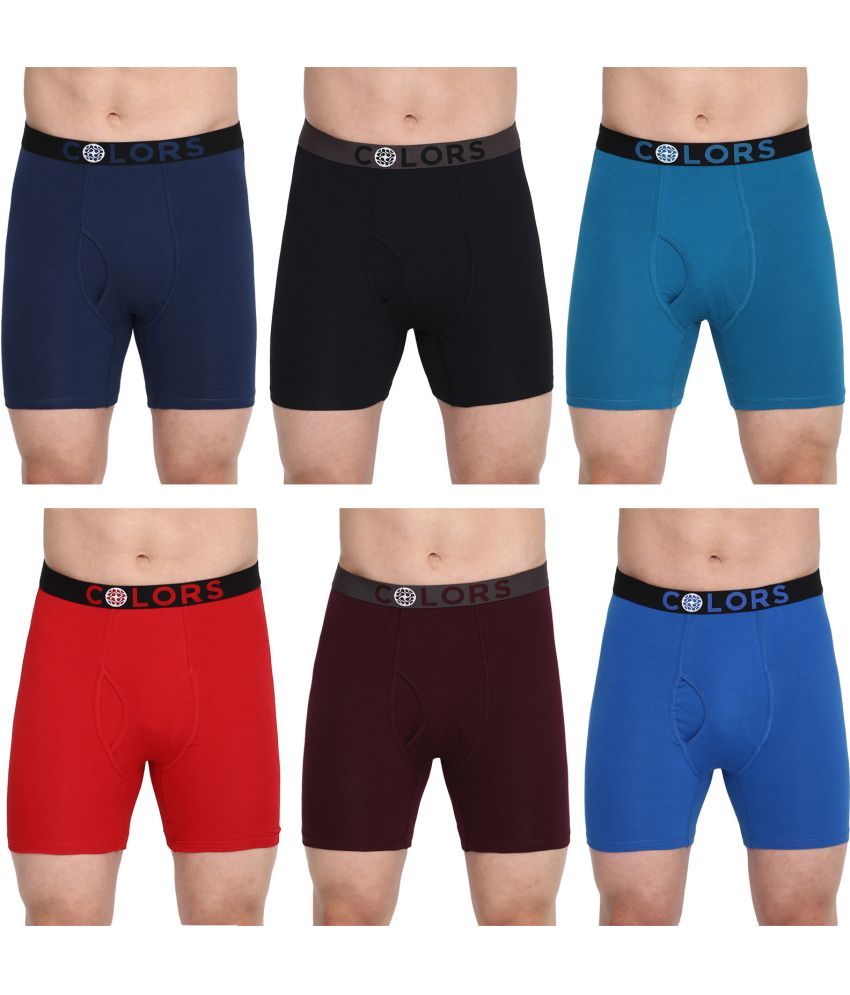     			COLORS by Rupa Frontline Multicolor Cotton Men's Trunks ( Pack of 6 )