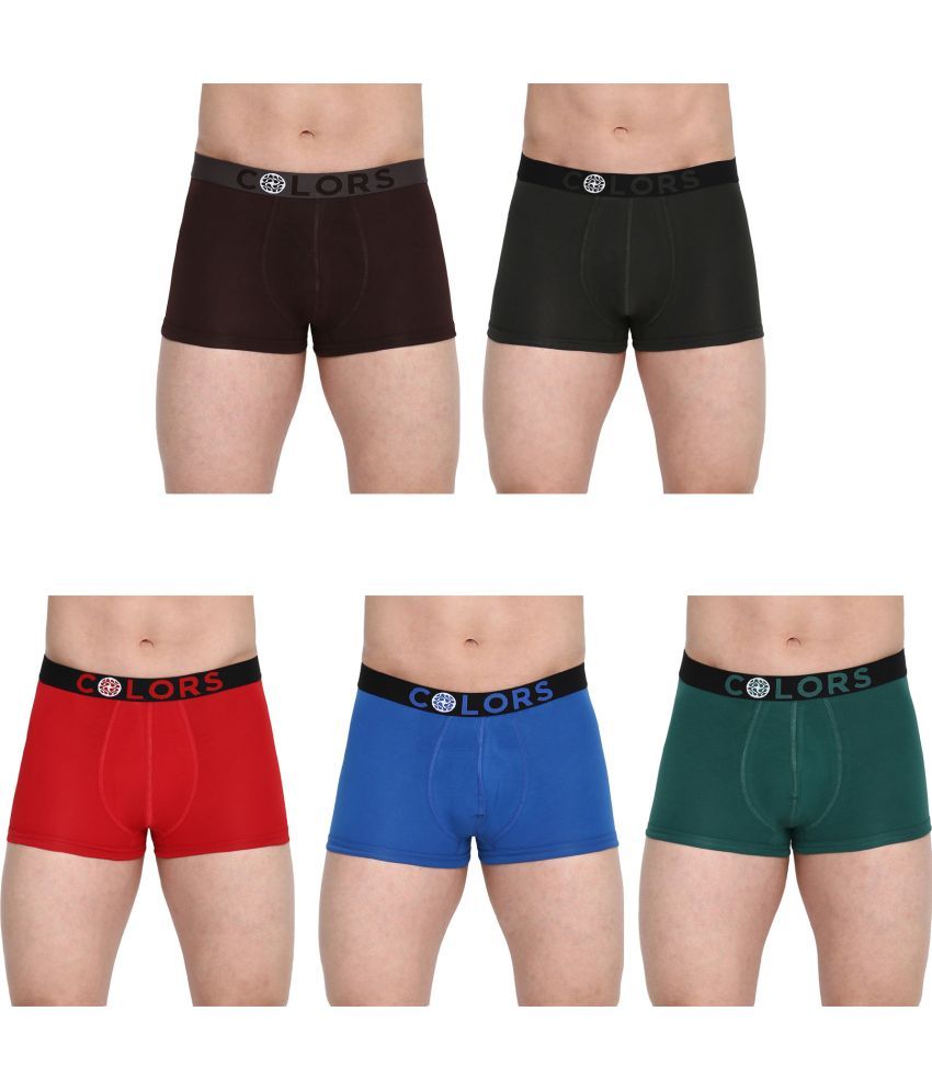     			COLORS by Rupa Frontline Multicolor Cotton Men's Trunks ( Pack of 5 )