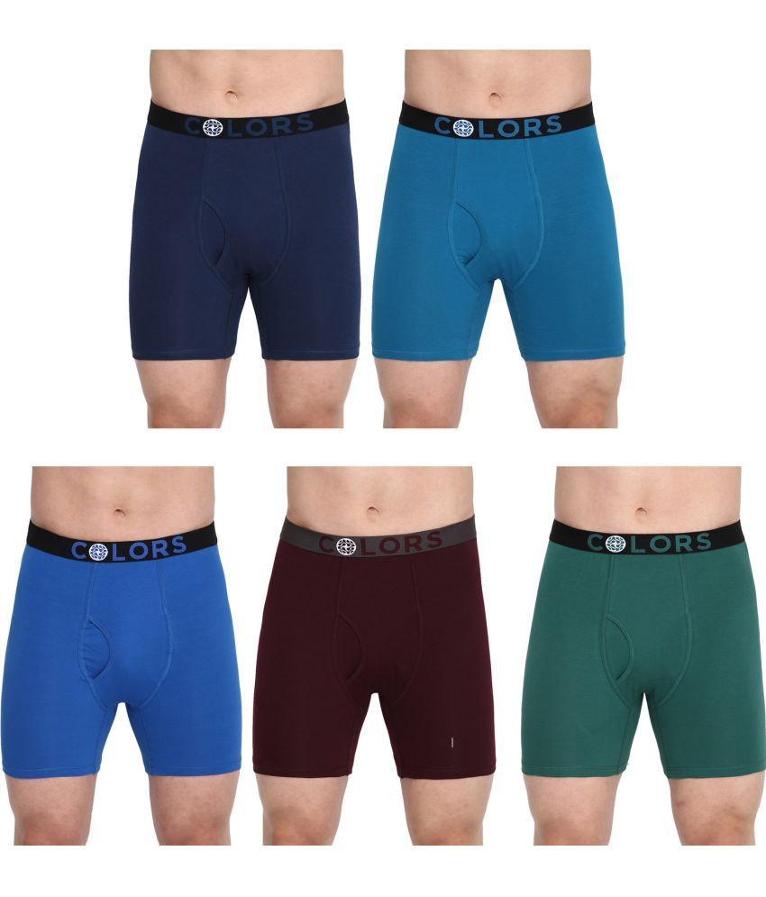     			COLORS by Rupa Frontline Multicolor Cotton Men's Trunks ( Pack of 5 )