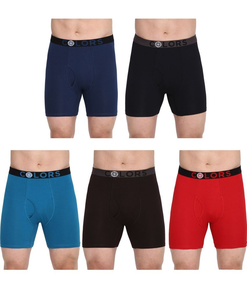     			COLORS by Rupa Frontline Multicolor Cotton Men's Trunks ( Pack of 5 )