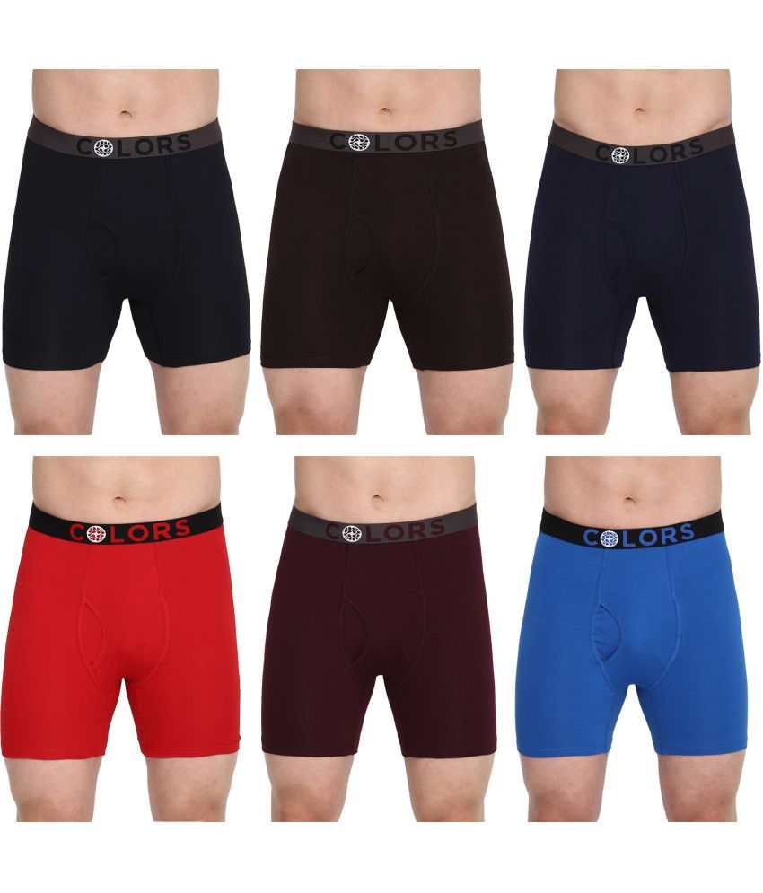     			COLORS by Rupa Frontline Multicolor Cotton Men's Trunks ( Pack of 6 )