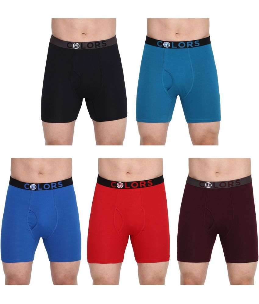     			COLORS by Rupa Frontline Multicolor Cotton Men's Trunks ( Pack of 5 )