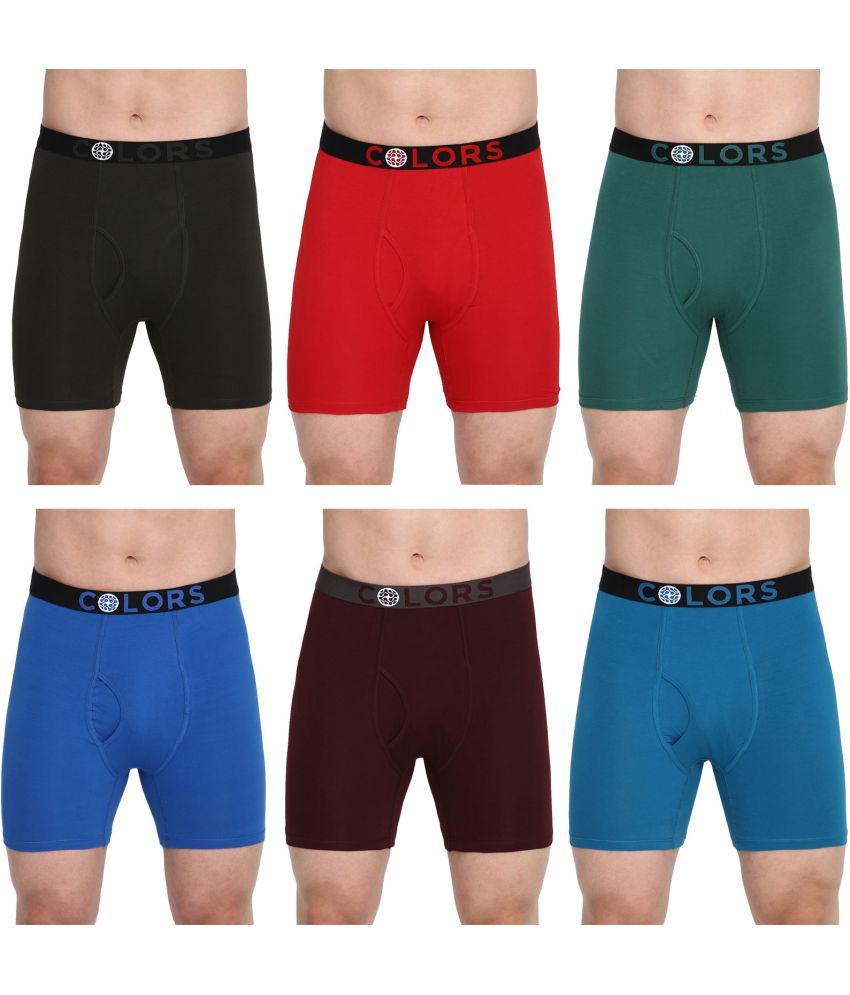     			COLORS by Rupa Frontline Multicolor Cotton Men's Trunks ( Pack of 6 )