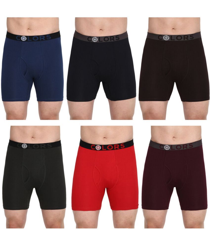     			COLORS by Rupa Frontline Multicolor Cotton Men's Trunks ( Pack of 6 )