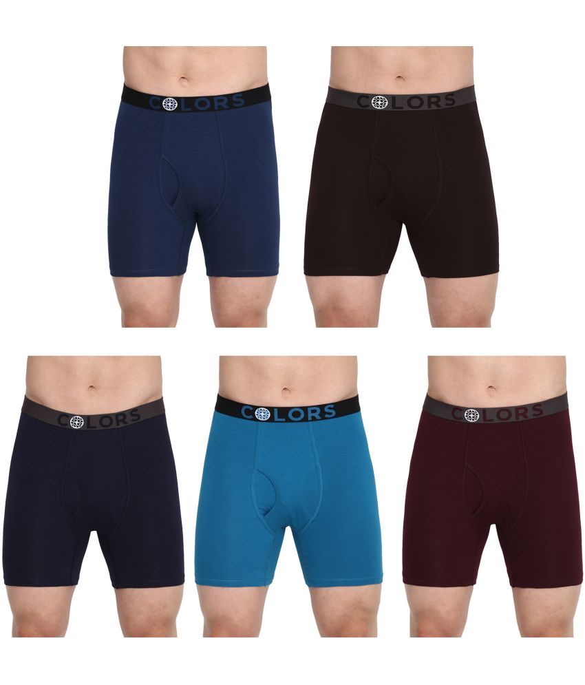     			COLORS by Rupa Frontline Multicolor Cotton Men's Trunks ( Pack of 5 )