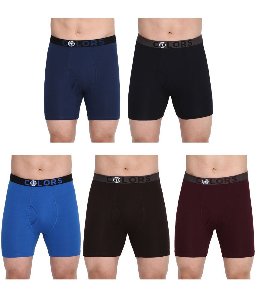     			COLORS by Rupa Frontline Multicolor Cotton Men's Trunks ( Pack of 5 )