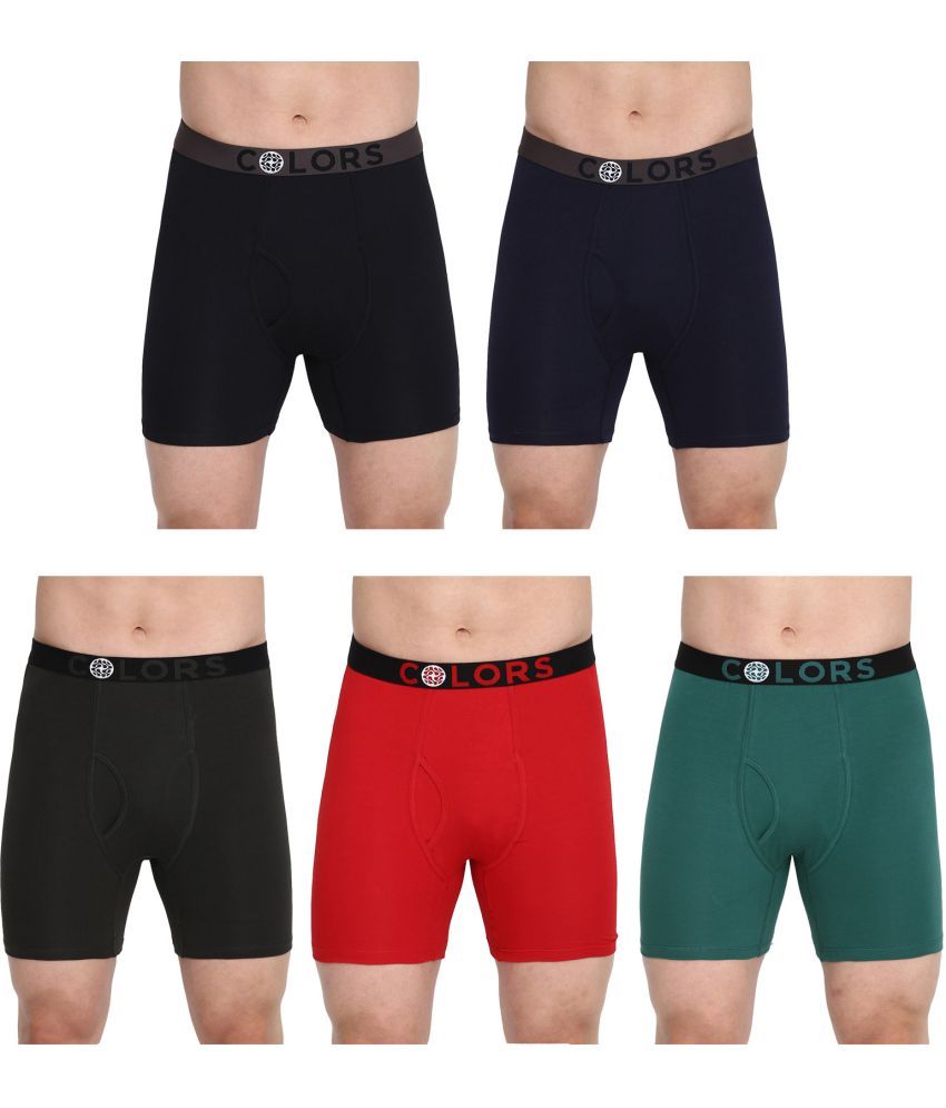     			COLORS by Rupa Frontline Multicolor Cotton Men's Trunks ( Pack of 5 )