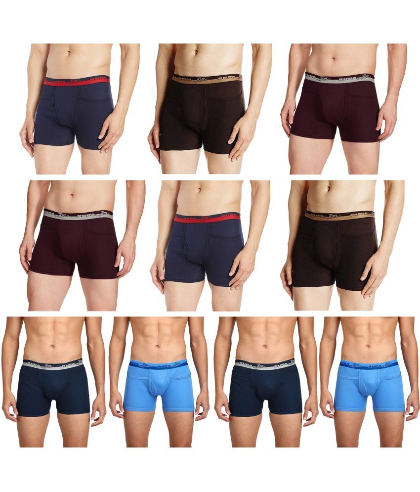     			Rupa Jon Multicolor Cotton Men's Trunks ( Pack of 10 )