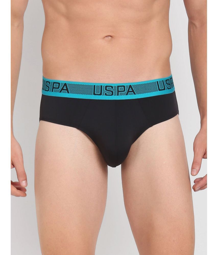     			U.S. Polo Assn. Black Nylon Men's Briefs ( Pack of 1 )