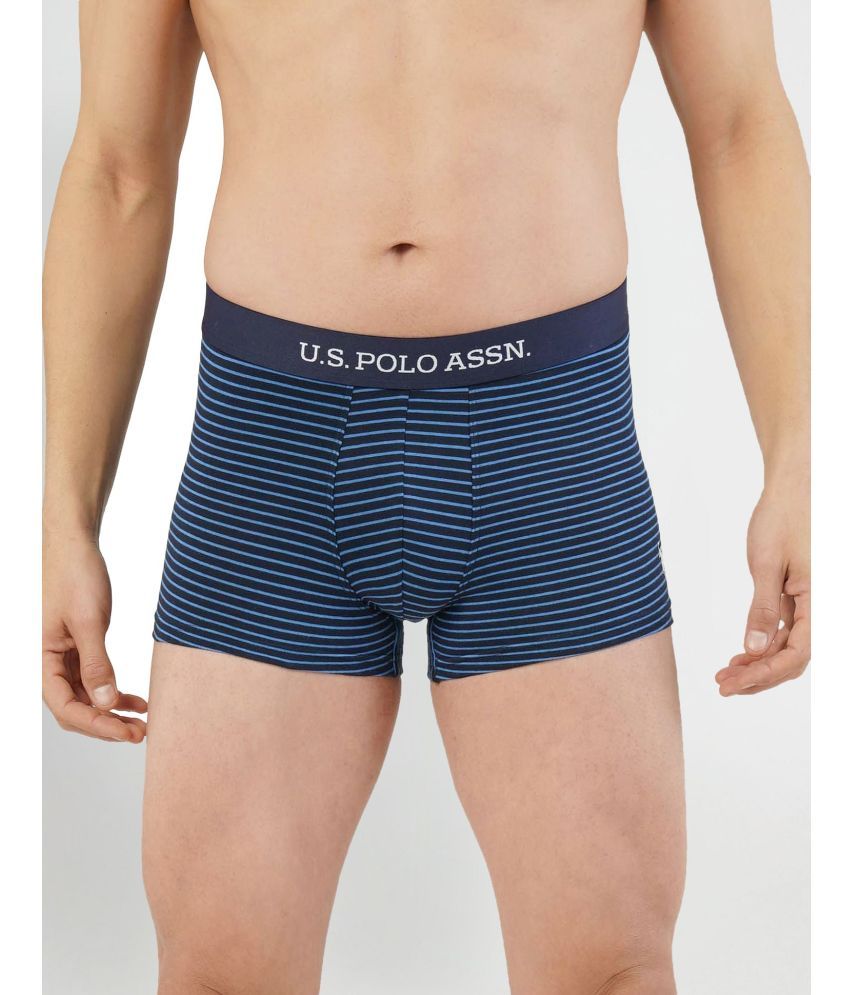     			U.S. Polo Assn. Blue Cotton Men's Trunks ( Pack of 1 )