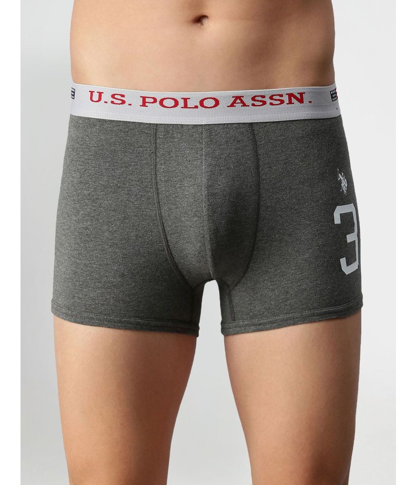     			U.S. Polo Assn. Charcoal Cotton Men's Trunks ( Pack of 1 )