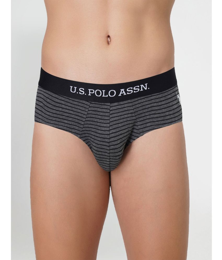     			U.S. Polo Assn. Charcoal Cotton Men's Briefs ( Pack of 1 )