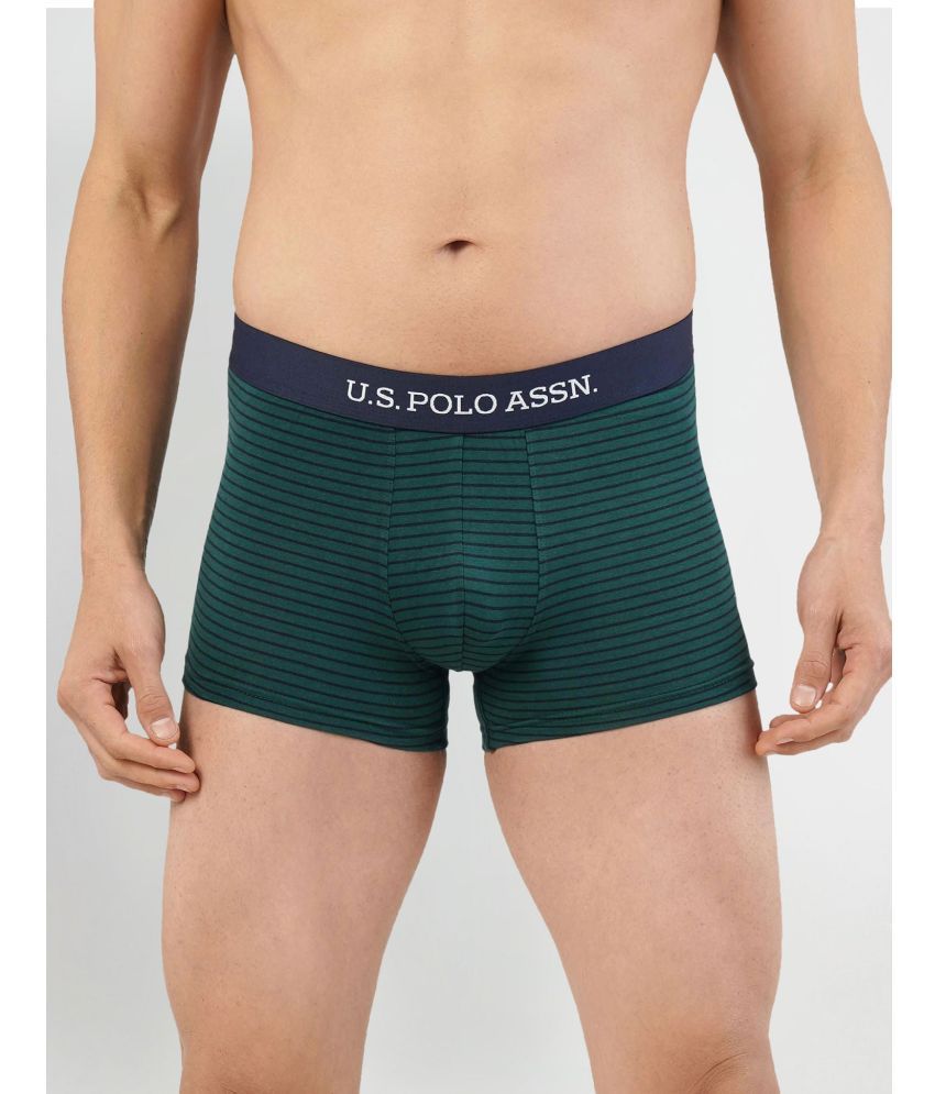     			U.S. Polo Assn. Green Cotton Men's Trunks ( Pack of 1 )