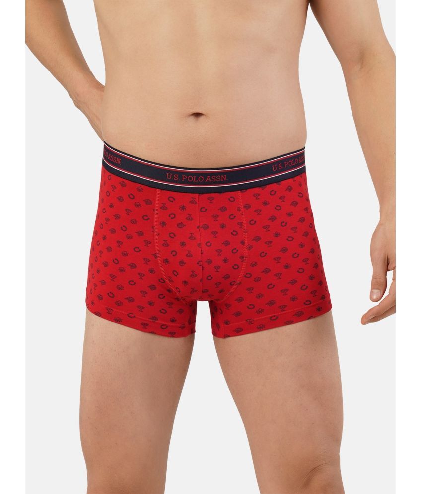     			U.S. Polo Assn. Red Cotton Men's Trunks ( Pack of 1 )