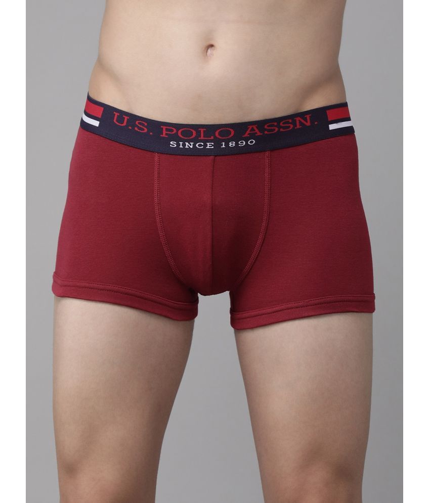     			U.S. Polo Assn. Wine Cotton Men's Trunks ( Pack of 1 )