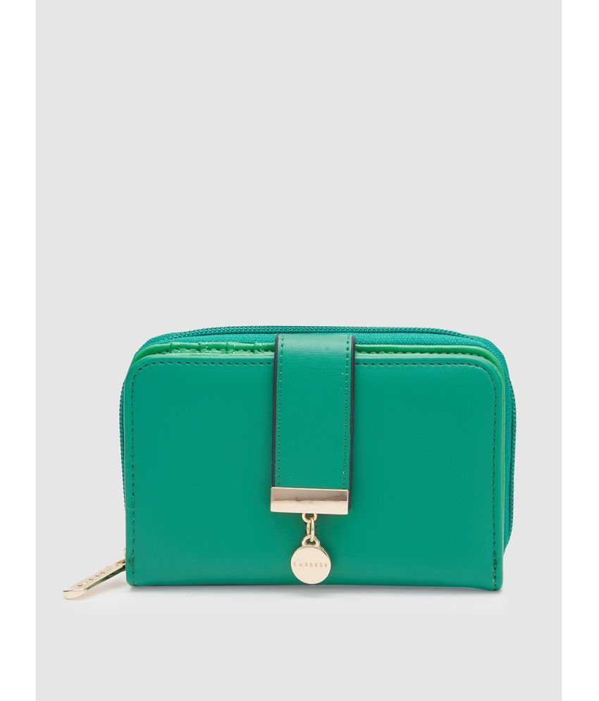     			Caprese Faux Leather Green Women's Regular Wallet ( Pack of 1 )