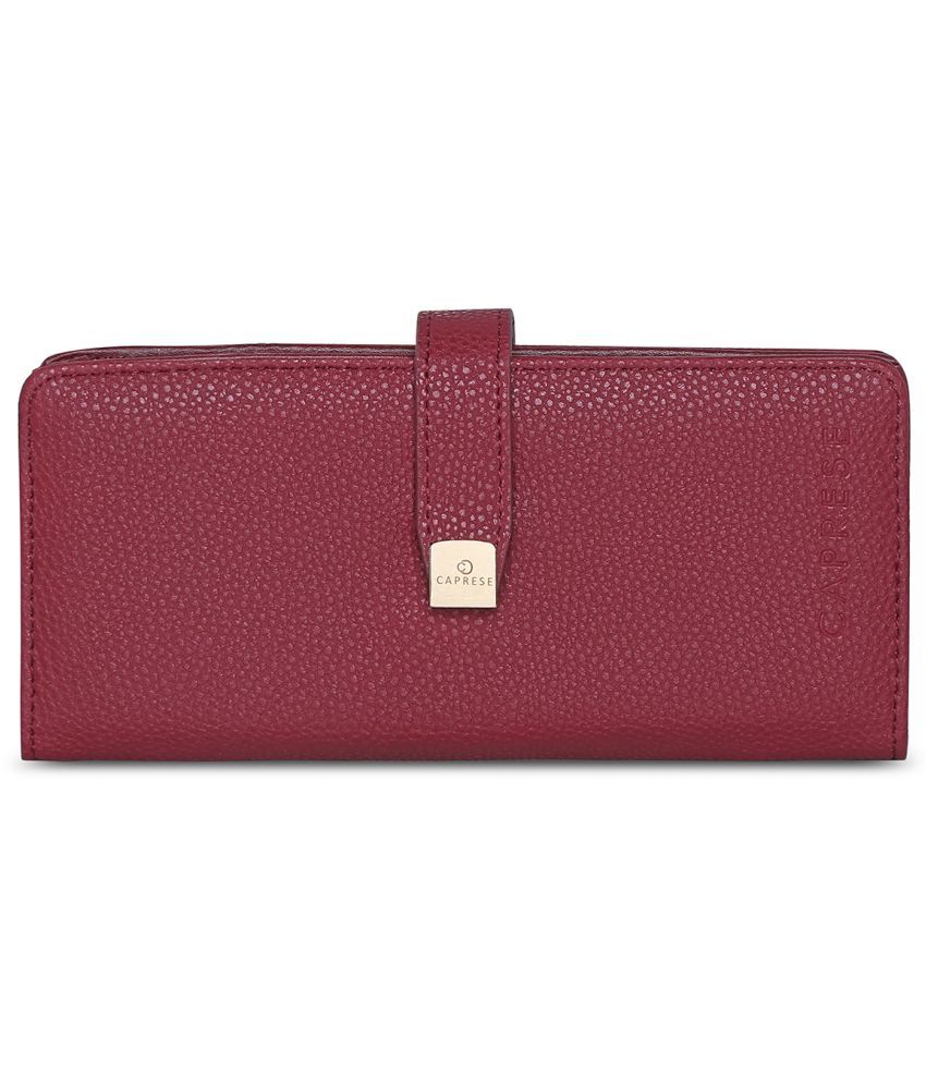     			Caprese PU Red Women's Regular Wallet ( Pack of 1 )