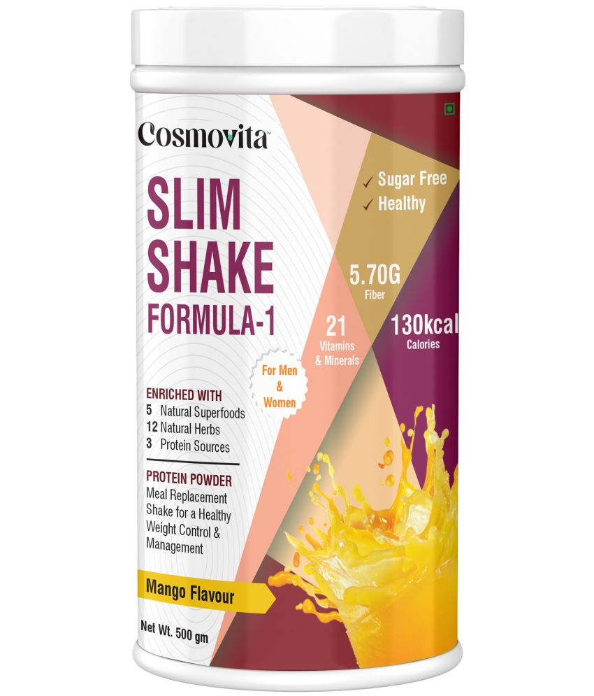     			Cosmovita Nutritional Formula-1 Slim Shake for Weight Control & Management 500 gm Mango