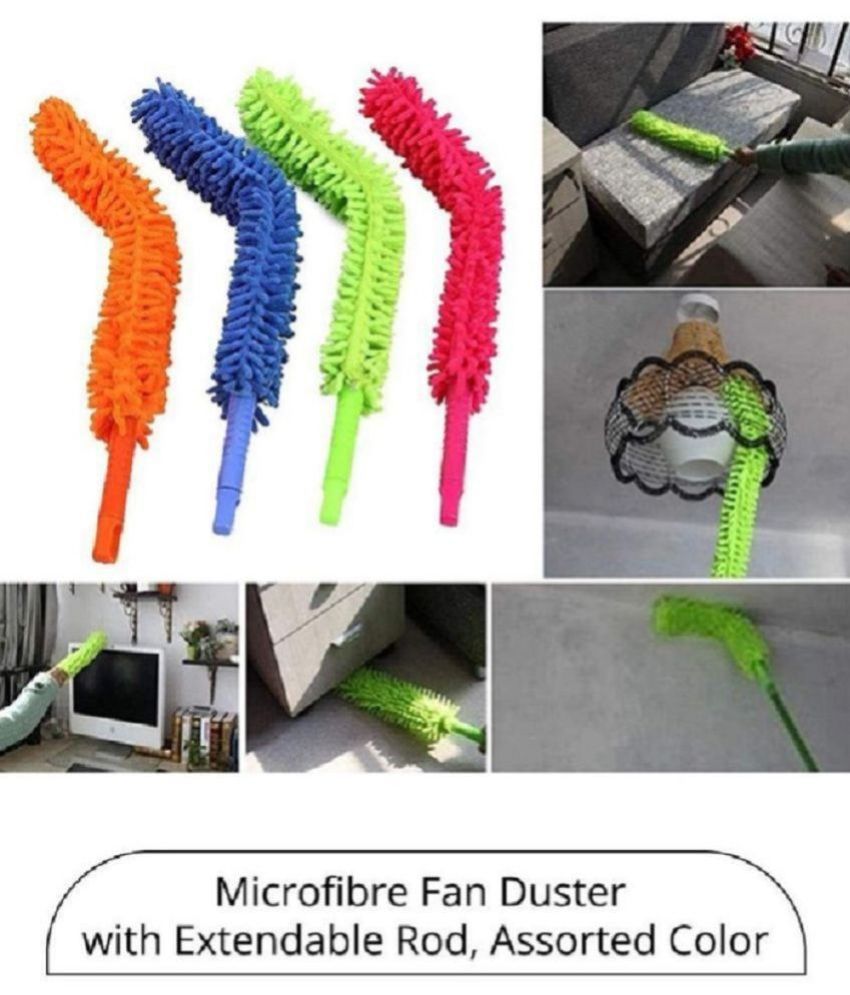     			DHS Mart Microfiber Fan Cleaning Duster All Purpose Cleaner Stick Stick Home, Kitchen, Car, Ceiling, and Fan Office 1 no.s