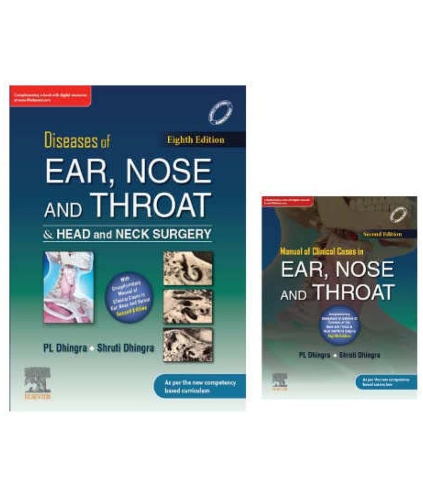     			Diseases of Ear, Nose & Throat and Head & Neck Surgery, 8e & Manual of Clinical Cases in Ear, Nose and Throat, 2e Paperback – 1 January 2021